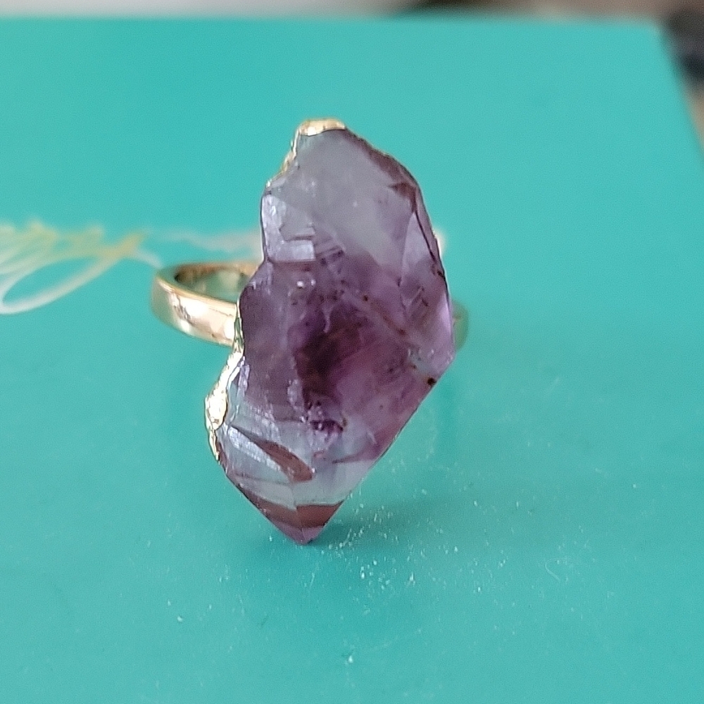 Amethyst Gemstone Ring - image 1